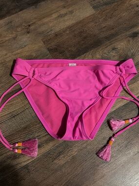Arizona Jean Company Bright Pink Side-Tie Bikini Bottom